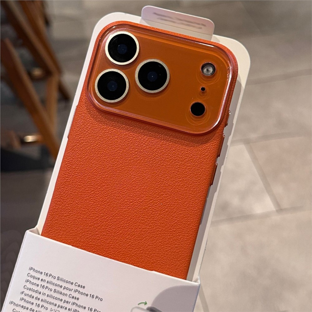 Camera Leather Case - Luxury HD Hard Glass Camera Case