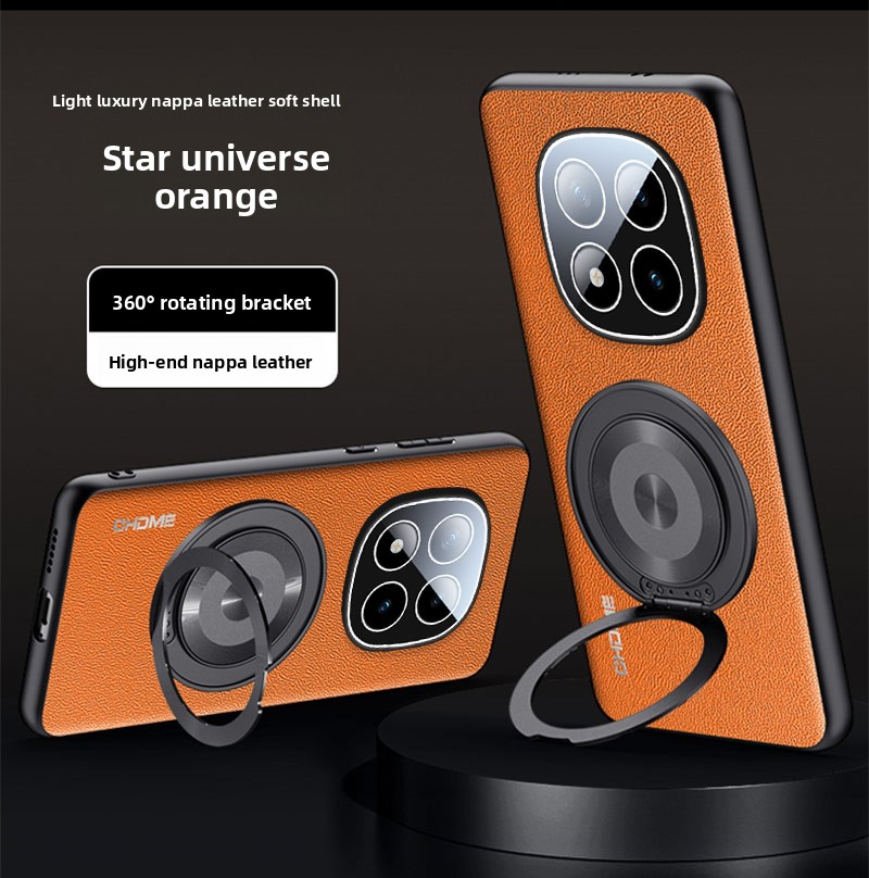 Camera Leather Case - Leather Silicone Soft Phone Case for