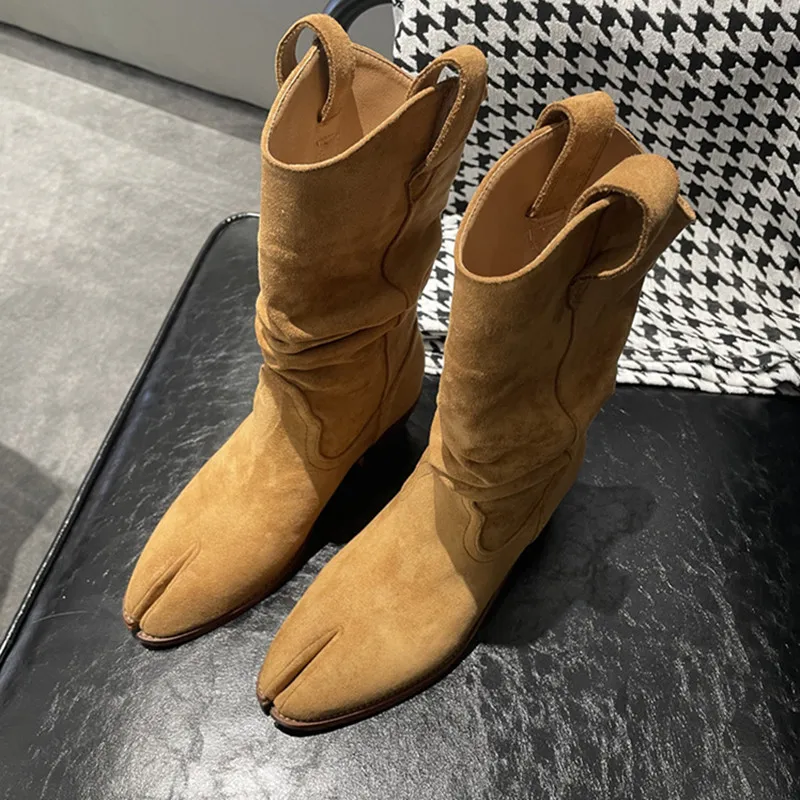 Vintage Zipper - Fashion Vintage Boots Split Toes Korean