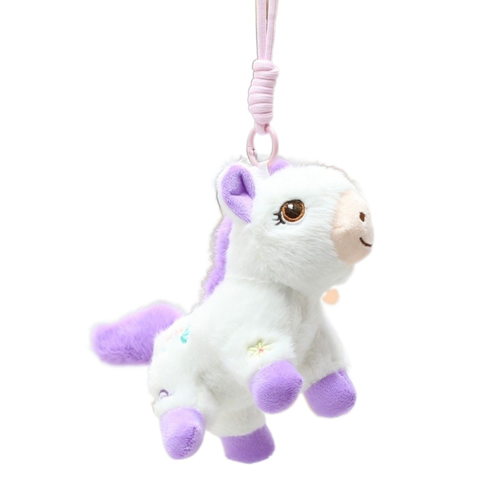 Vintage Cartoon Collectible - Chinese Style Vintage Pony Plush Keychain