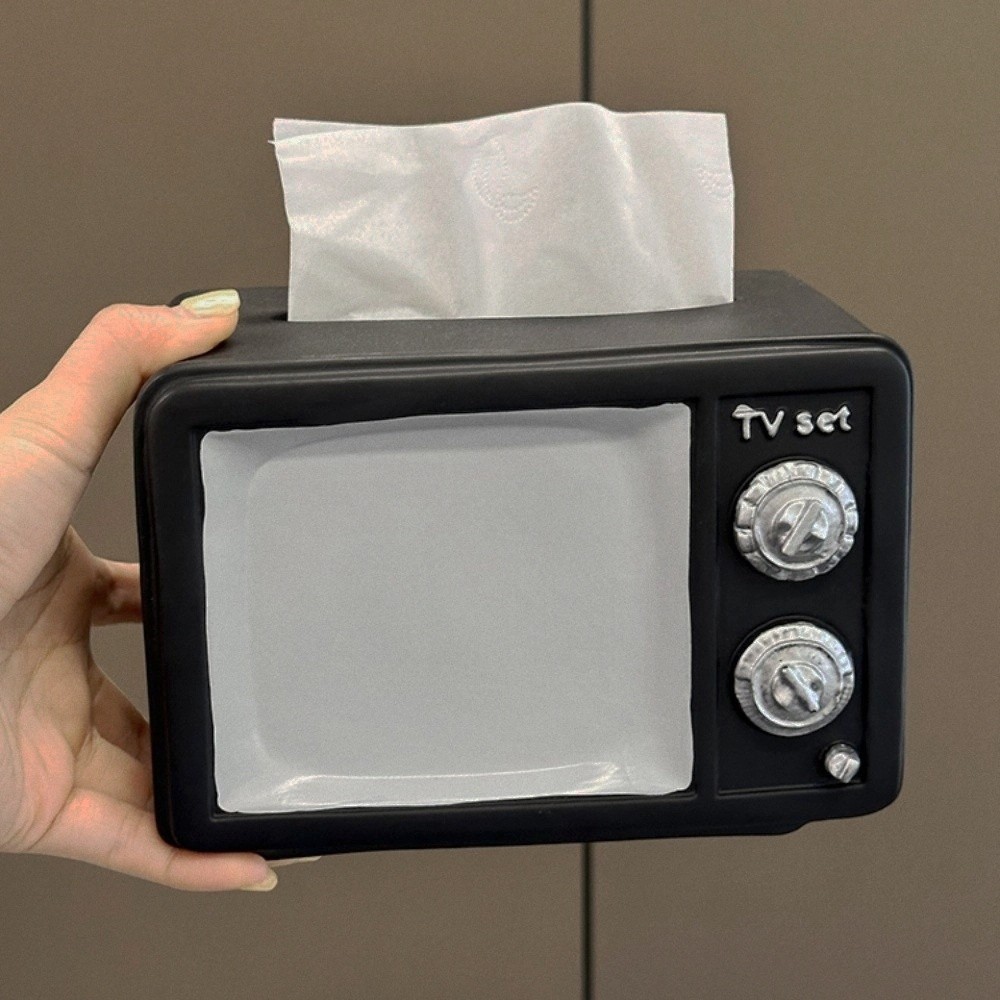 Vintage Cartoon Collectible - Anti Drop Vintage TV Tissue Box