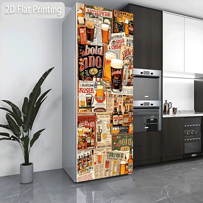 Vintage Cartoon Collectible - Refrigerator Sticker Refrigerator Dishwasher Sticker Vintage