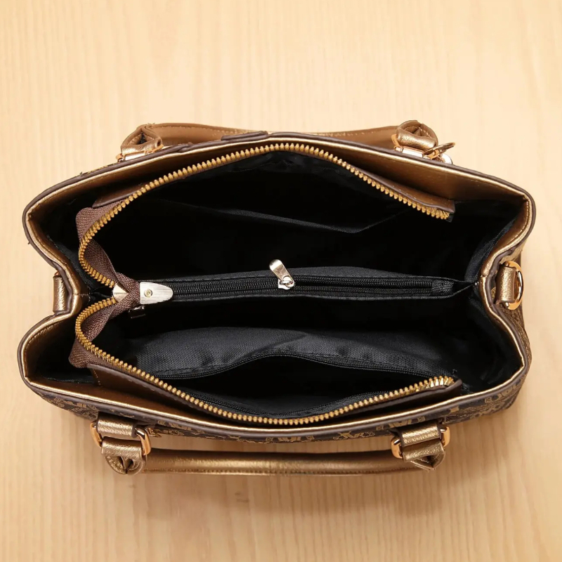 Women's Handbag Set with Shoul - đánh giá và giá Vintage Zipper