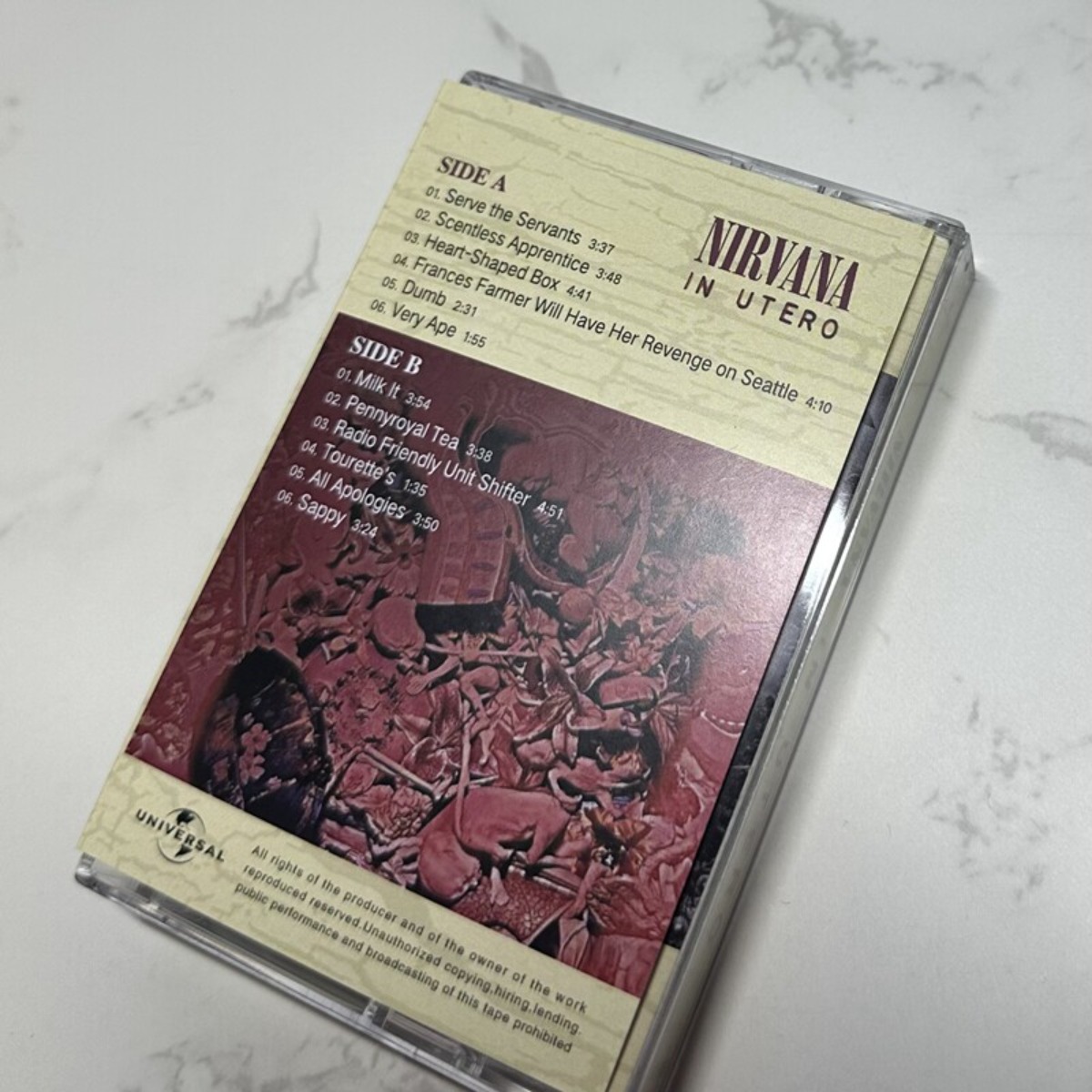 Nirvana in Utero Cassette Tape - đánh giá và giá Vintage Collectible & Vintage Dolls