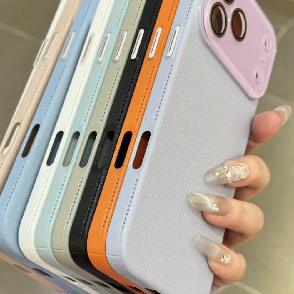 Luxury HD Hard Glass Camera Ca - đánh giá và giá Camera Leather Case