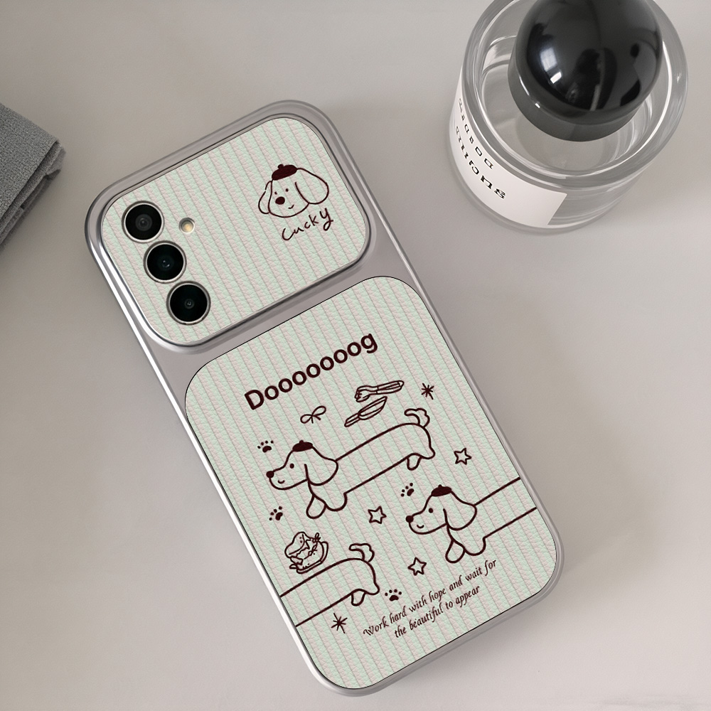 Cartoon Dachshund Phone Case F - đánh giá và giá Camera Leather Case