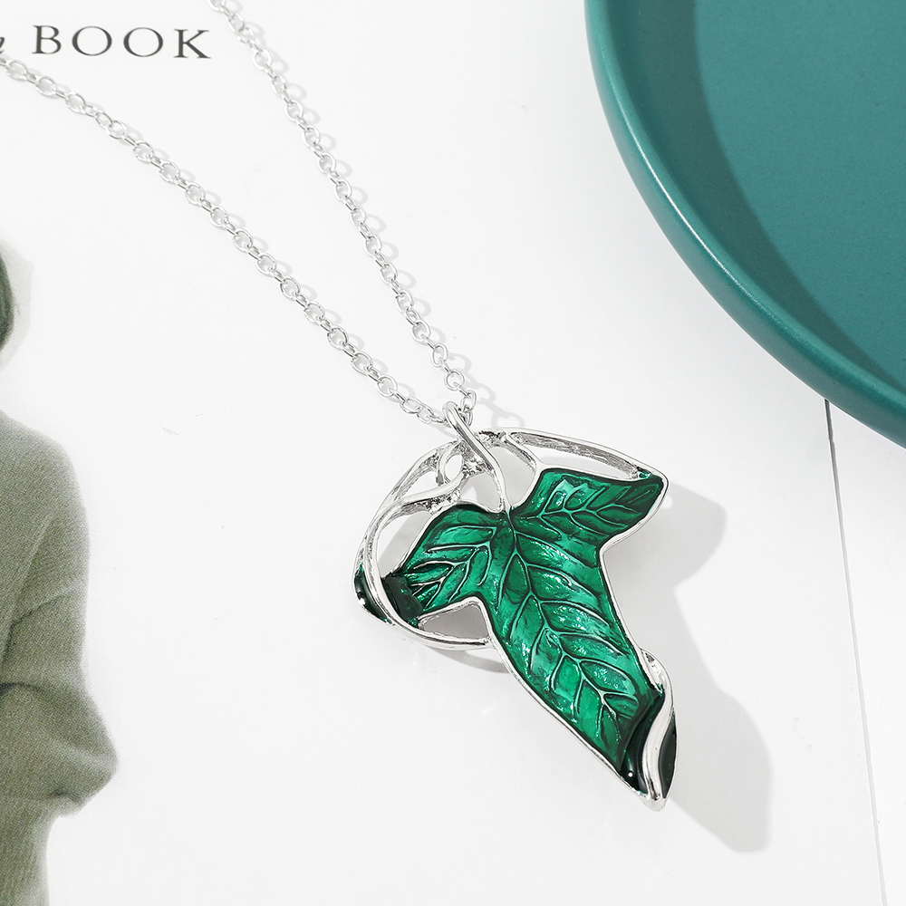 Vintage Green Leaf Pendant Nec - đánh giá và giá Vintage Collectibles For Sale
