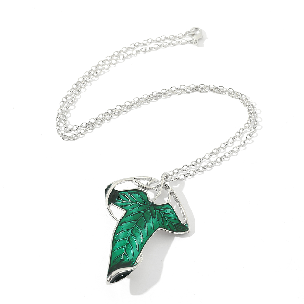 Vintage Green Leaf Pendant Nec - đánh giá và giá Vintage Collectibles For Sale