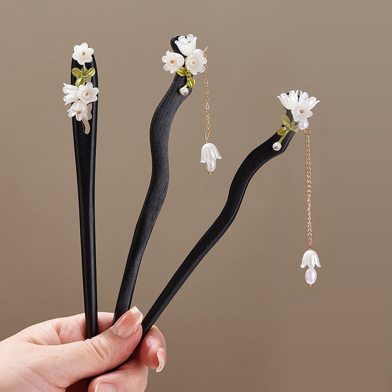 Wooden Flower Hairpin Vintage  - đánh giá và giá Vintage Collectibles For Sale