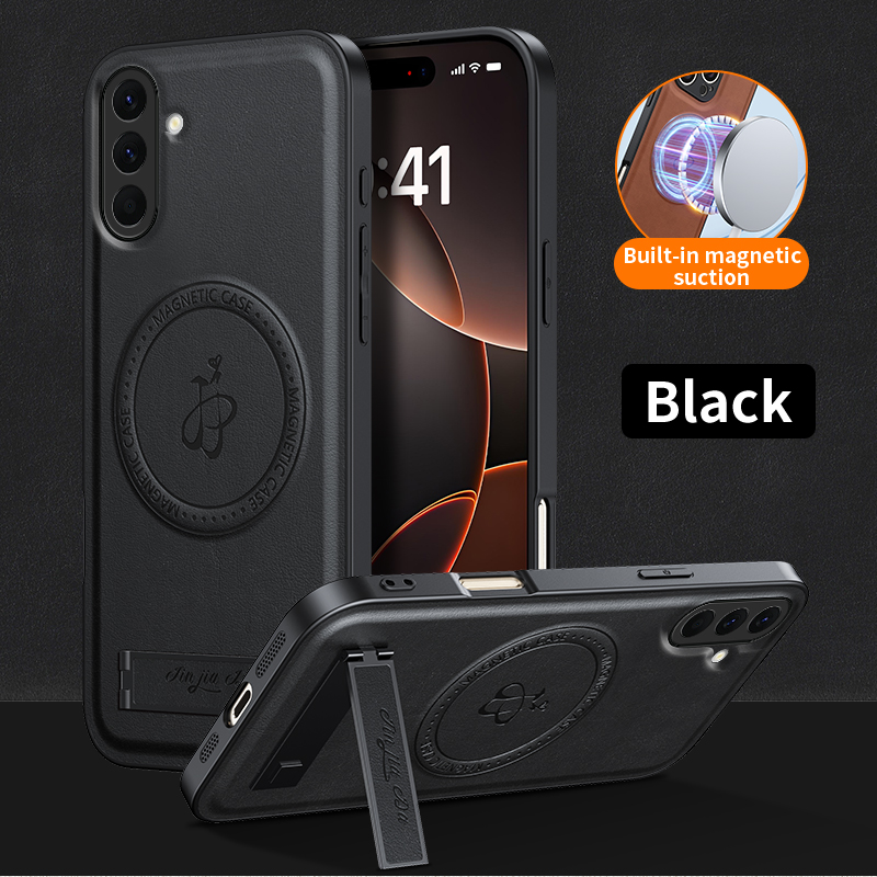 Leather Stand Case For Samsung - đánh giá và giá Camera Leather Case