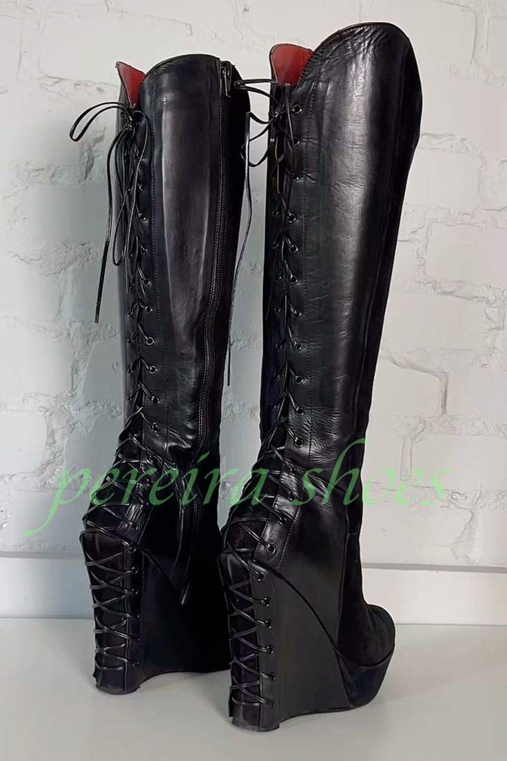 Lady Black Platform Wedges Hee - đánh giá và giá Vintage Zipper