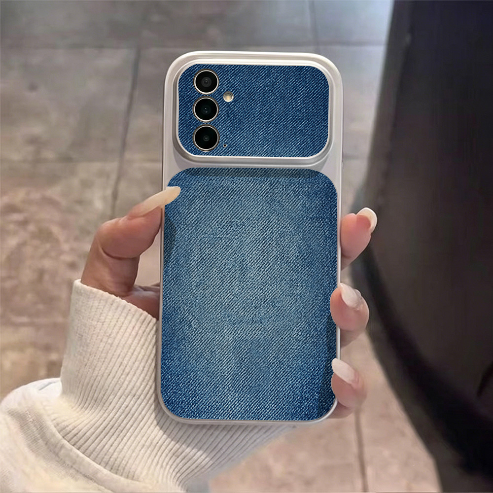 Retro Blue Denim PU Leather Ph - đánh giá và giá Camera Leather Case