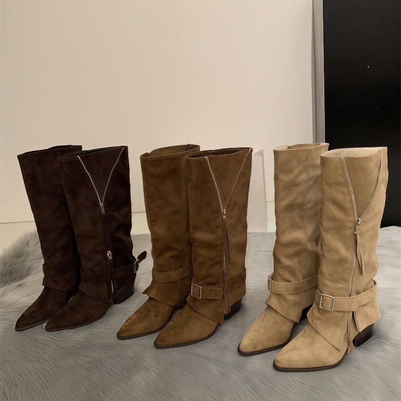 Women's Boots Vintage Suede Le - đánh giá và giá Vintage Zipper