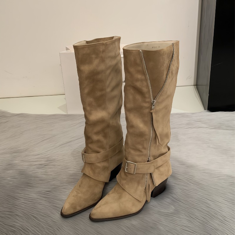 Women's Boots Vintage Suede Le - đánh giá và giá Vintage Zipper