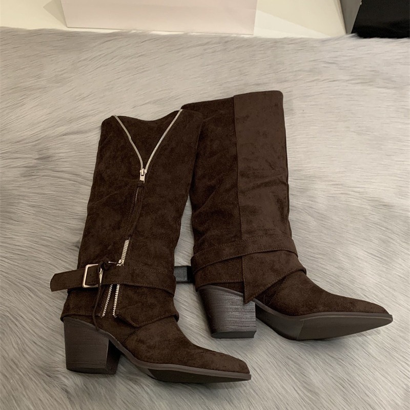 Women's Boots Vintage Suede Le - đánh giá và giá Vintage Zipper